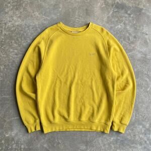 Nike Mini Swoosh Yellow Crewneck Sweatshirt